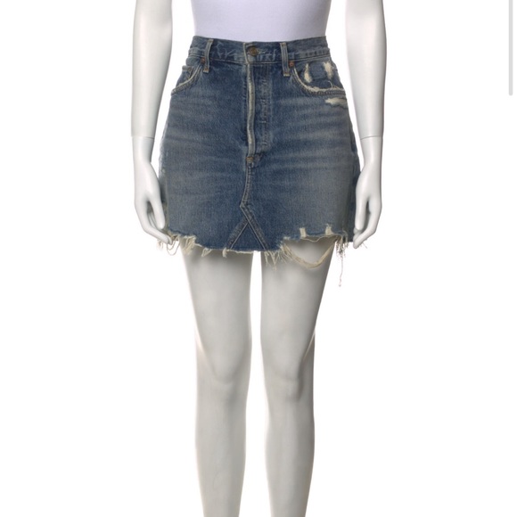 AGOLDE High waisted denim mini skirt - Picture 3 of 3